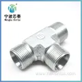 Connector Zinc-Plated Hydraulic Union Tee